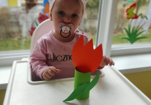Zdjęcie Blanki z tulipanem.