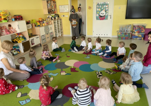 Wizyta wielkanocnego zajączka.