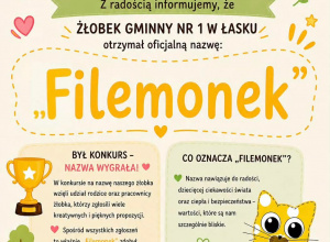 Nasz żłobek oficjalnie otrzymał imię „Filemonek”! 